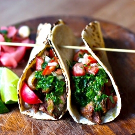 Steak Taco w/ Cilantro Chimichurri