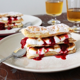 Raspberry Meringue Mille-Feuille