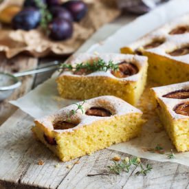 Plum Thyme Cake