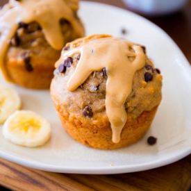 Peanut Butter Banana Muffins