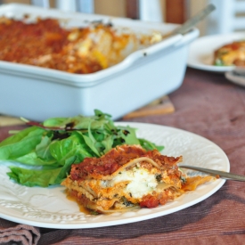 Spinach and Mushroom Lasagna