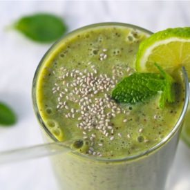 Avocado and Lime Green Smoothie