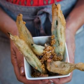 Vodka Tempura Fried Okra