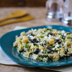 Quinoa with Artichokes & Chickpeas