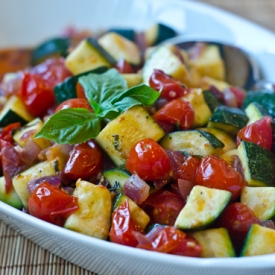 Zucchini and Tomatoes