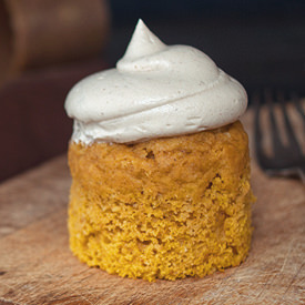 Pumpkin Cupcakes with Maple Icing