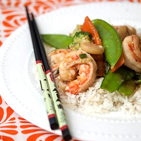 Shrimp and Snow Pea Stir-Fry