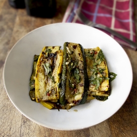 Marinated Zucchini Slices