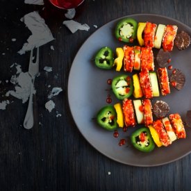 Spicy Paneer Tikka/Yogurt Mint Sauce