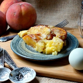 Fresh Peach Clafoutis