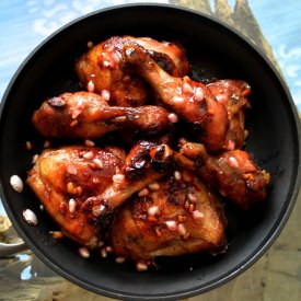 Pomegranate Chicken with Walnuts