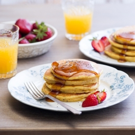 Pumpkin Chia Seed Pancakes