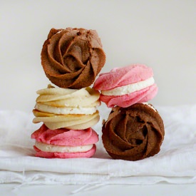 Rose Neapolitan Spritz Cookies