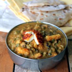 Green Bean with Paneer Gravy