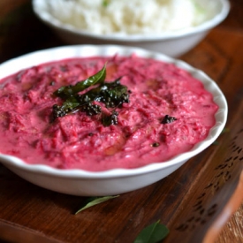 Beetroot Pachadi (Raita)