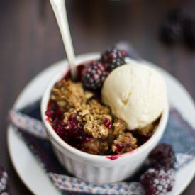 Blackberry Balsamic Crisp