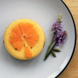 Orange Cheesecake with Cardamom