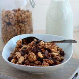 Chocolate and Cranberry Granola