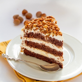 Chocolate Cake with Cream Milk