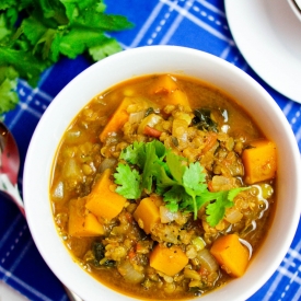 Butternut Squash Lentils Stew