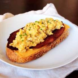 Open Face Breakfast Sandwich