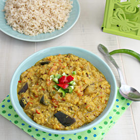 Eggplant and Lentil Curry (Vegan)