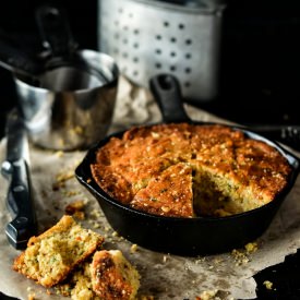 Triple Roasted Pepper Corn Bread