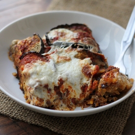 Eggplant Mozzarella Saffron Bake