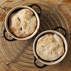 Fresh Nectarine Ramekin Pie