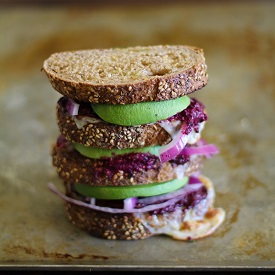 Avocado Beet Pesto Sandwich