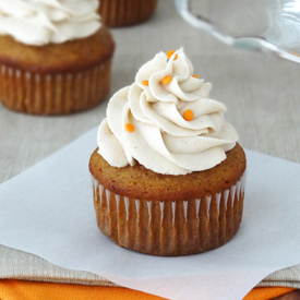 Pumpkin Cupcakes, Maple & Cinnamon