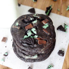 Double Mint Chocolate Cookies