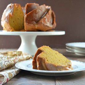 Pumpkin Spice Bundt With Caramel