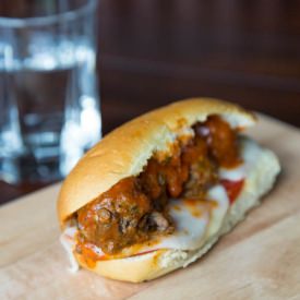 Bruschetta Meatball Subs