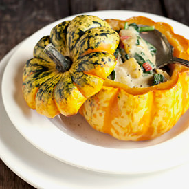 Squash with Thai Curry Filling