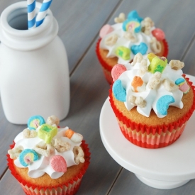 Lucky Charms Cupcakes