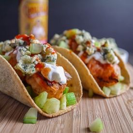 Buffalo Shrimp Tacos