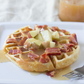 Apple Bacon Waffles