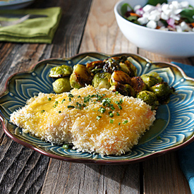 Crusted Salmon w/ Honey Dijon Sauce