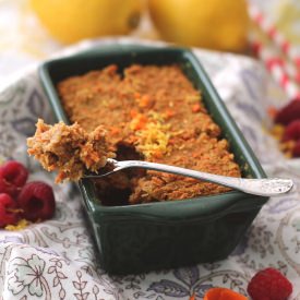 Low Fat Carrot Cake Quinoa Bake