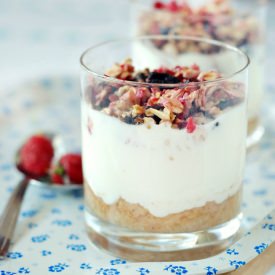 Yogurt Parfait with Raspberries