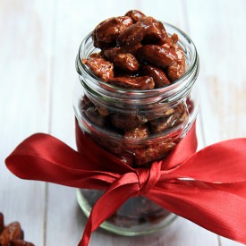 Pumpkin Spice Glazed Almonds