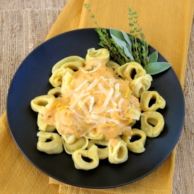 Tortellini with Pumpkin Alfredo