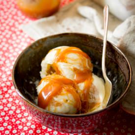 Apple Pie Ice Cream with Caramel