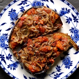 Turkish Stuffed Aubergines