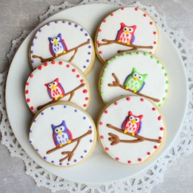 Owl Sugar Cookies