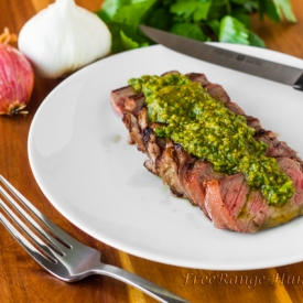 NY Strip Steak with Chimichurri