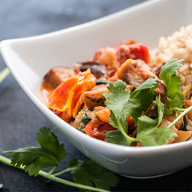 Heirloom Tomato & Eggplant Stew