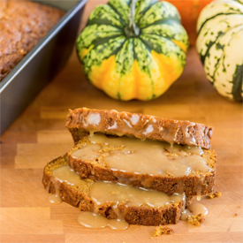 Brown Butter Pumpkin Apple Bread