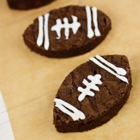 Football Brownie Bites